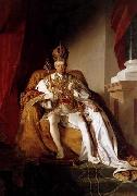 Friedrich von Amerling Emperor Franz I of Austria in his Coronation Robes oil painting reproduction